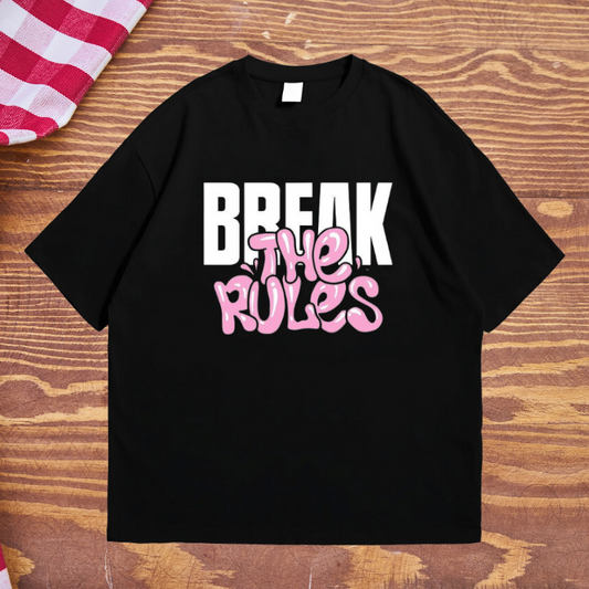 Premium Women's Broken Rules Oversized Tee