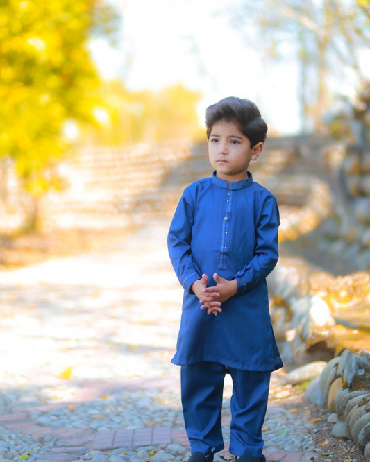 Royal blue Shalwar Kameez