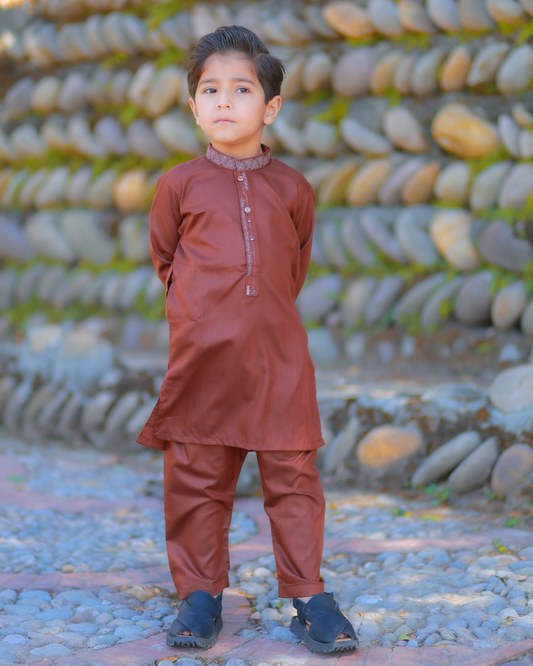 Rustic Brick Shalwar Kameez