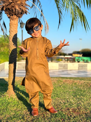 Mustard Cotton Shalwar Kameez