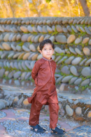 Rustic Brick Shalwar Kameez